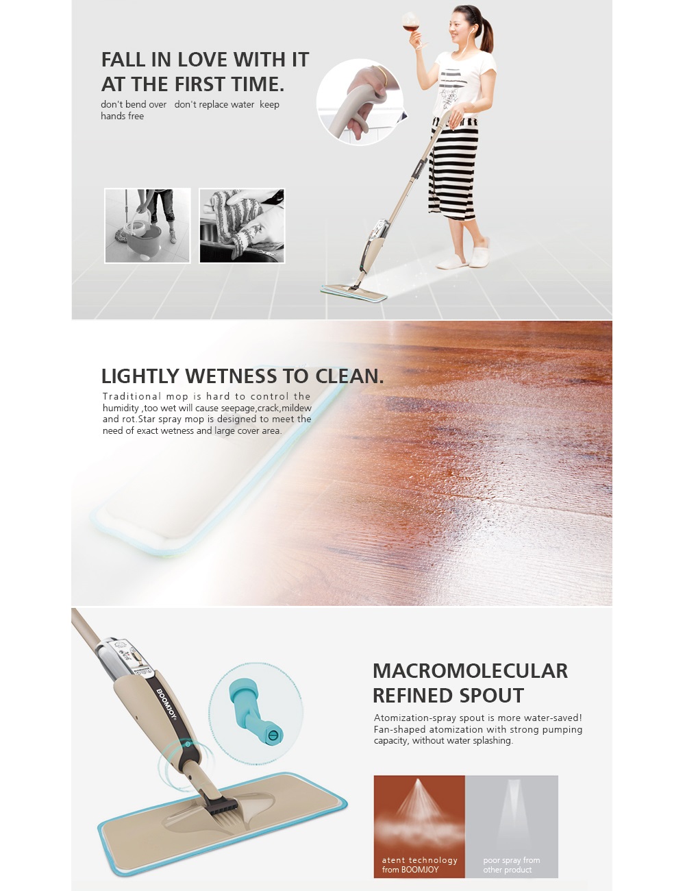 Boomjoy P4 spray mop 2